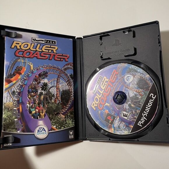 Theme Park Roller Coaster (Sony PlayStation 2, PS2, 2000) Complete with Manual - Picture 3 of 3